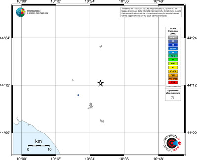 Mappa EMS - territori località