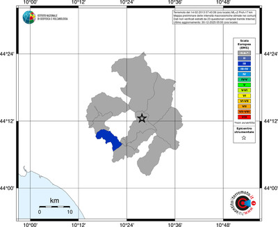Mappa EMS - territori comuni