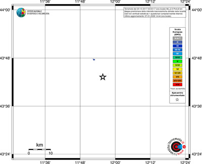 Mappa EMS - territori località