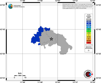 Mappa EMS - territori comuni