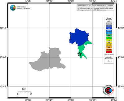 Mappa EMS - territori comuni