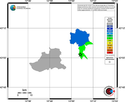 Mappa MCS - territori comuni