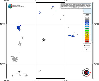 Mappa EMS - territori località