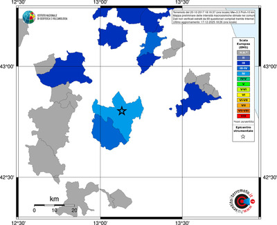 Mappa EMS - territori comuni