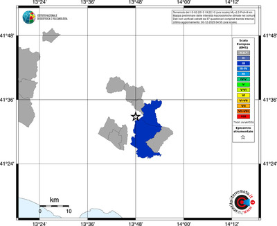 Mappa EMS - territori comuni