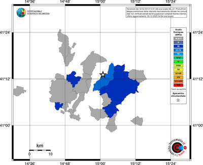 Mappa EMS - territori comuni