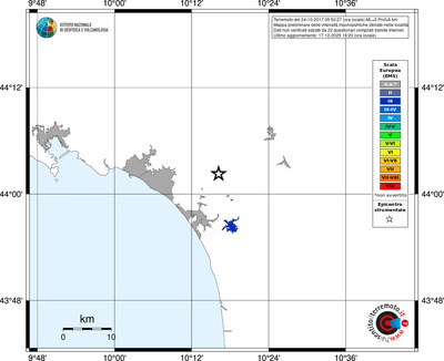 Mappa EMS - territori località