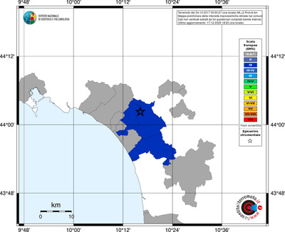 Mappa EMS - territori comuni