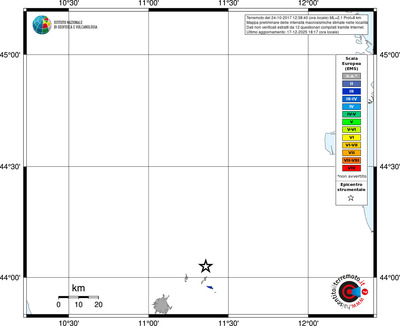 Mappa EMS - territori località