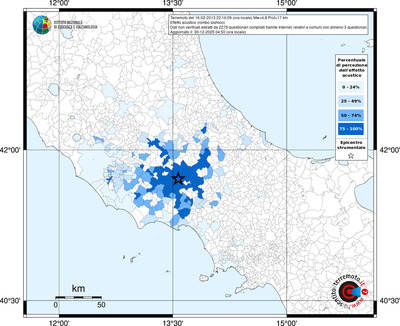 Mappa territorio comunale con almeno 3 questionari