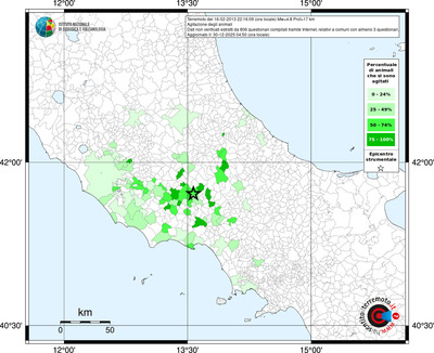 Mappa territorio comunale con almeno 3 questionari