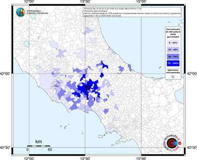 Mappa territorio comunale con almeno 3 questionari