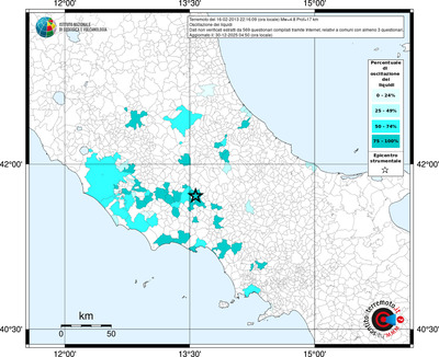 Mappa territorio comunale con almeno 3 questionari