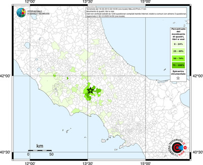 Mappa territorio comunale con almeno 3 questionari