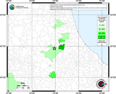 Mappa territorio comunale con almeno 3 questionari