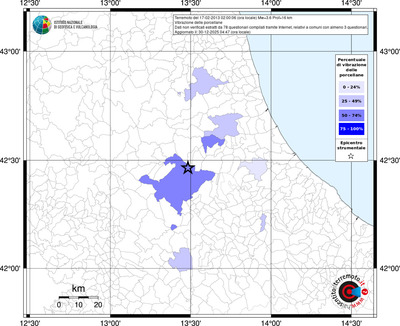 Mappa territorio comunale con almeno 3 questionari