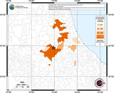 Mappa territorio comunale con almeno 3 questionari