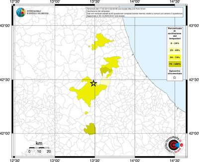 Mappa territorio comunale con almeno 3 questionari