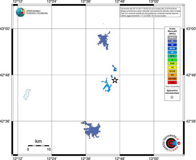 Mappa MCS - territori località