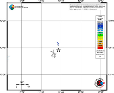 Mappa EMS - territori località