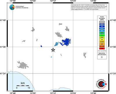 Mappa EMS - territori località