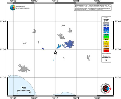 Mappa MCS - territori località