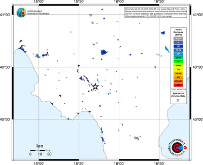 Mappa EMS - territori località