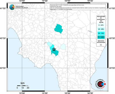 Mappa territorio comunale con almeno 3 questionari