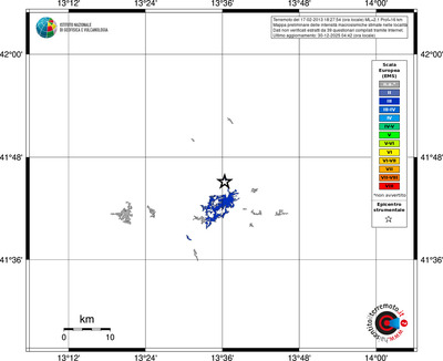 Mappa EMS - territori località