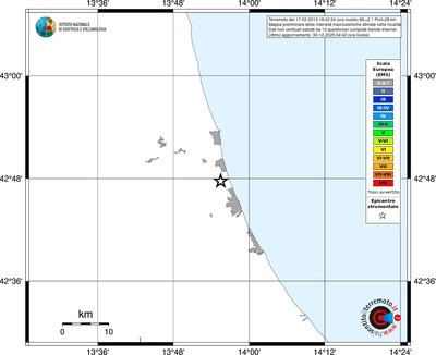 Mappa EMS - territori località