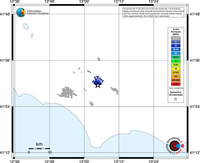 Mappa EMS - territori località