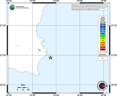 Mappa EMS - territori località