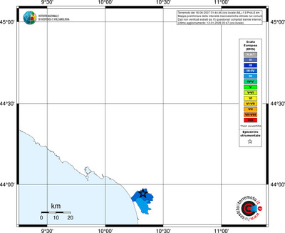 Mappa EMS - territori comuni