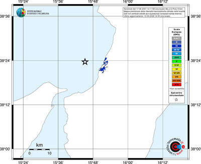 Mappa EMS - territori località