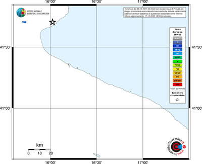 Mappa EMS - territori località
