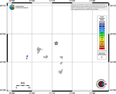 Mappa EMS - territori località