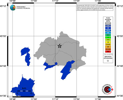 Mappa EMS - territori comuni