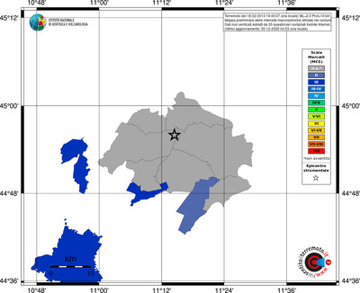 Mappa MCS - territori comuni