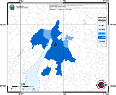 Mappa territorio comunale con almeno 3 questionari