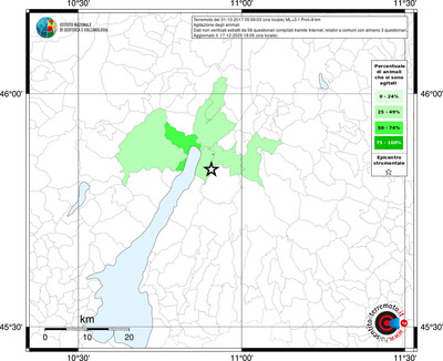 Mappa territorio comunale con almeno 3 questionari