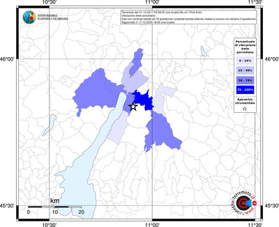 Mappa territorio comunale con almeno 3 questionari