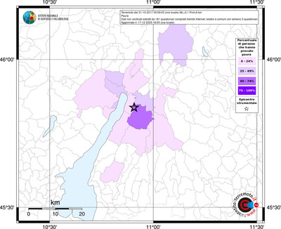 Mappa territorio comunale con almeno 3 questionari