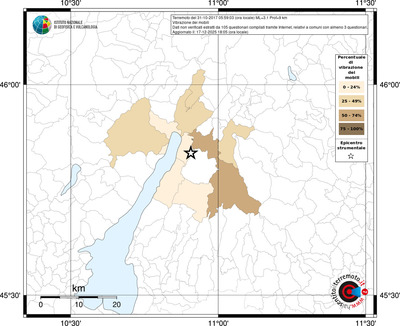 Mappa territorio comunale con almeno 3 questionari