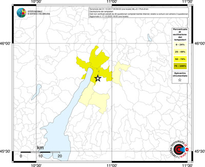 Mappa territorio comunale con almeno 3 questionari