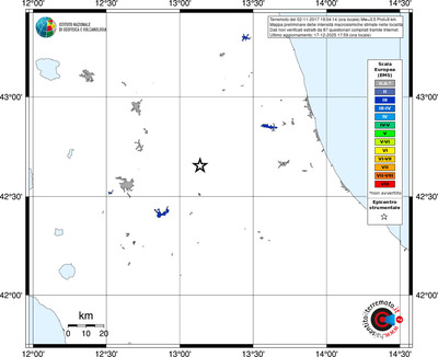 Mappa EMS - territori località