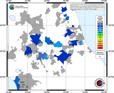 Mappa EMS - territori comuni