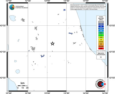 Mappa MCS - territori località