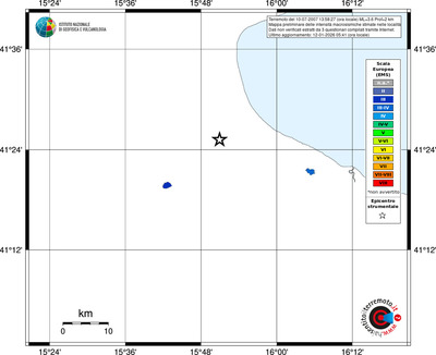 Mappa EMS - territori località