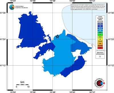 Mappa EMS - territori comuni