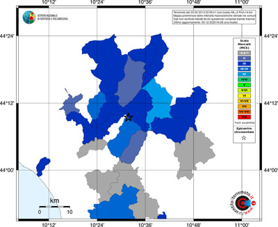Mappa MCS - territori comuni